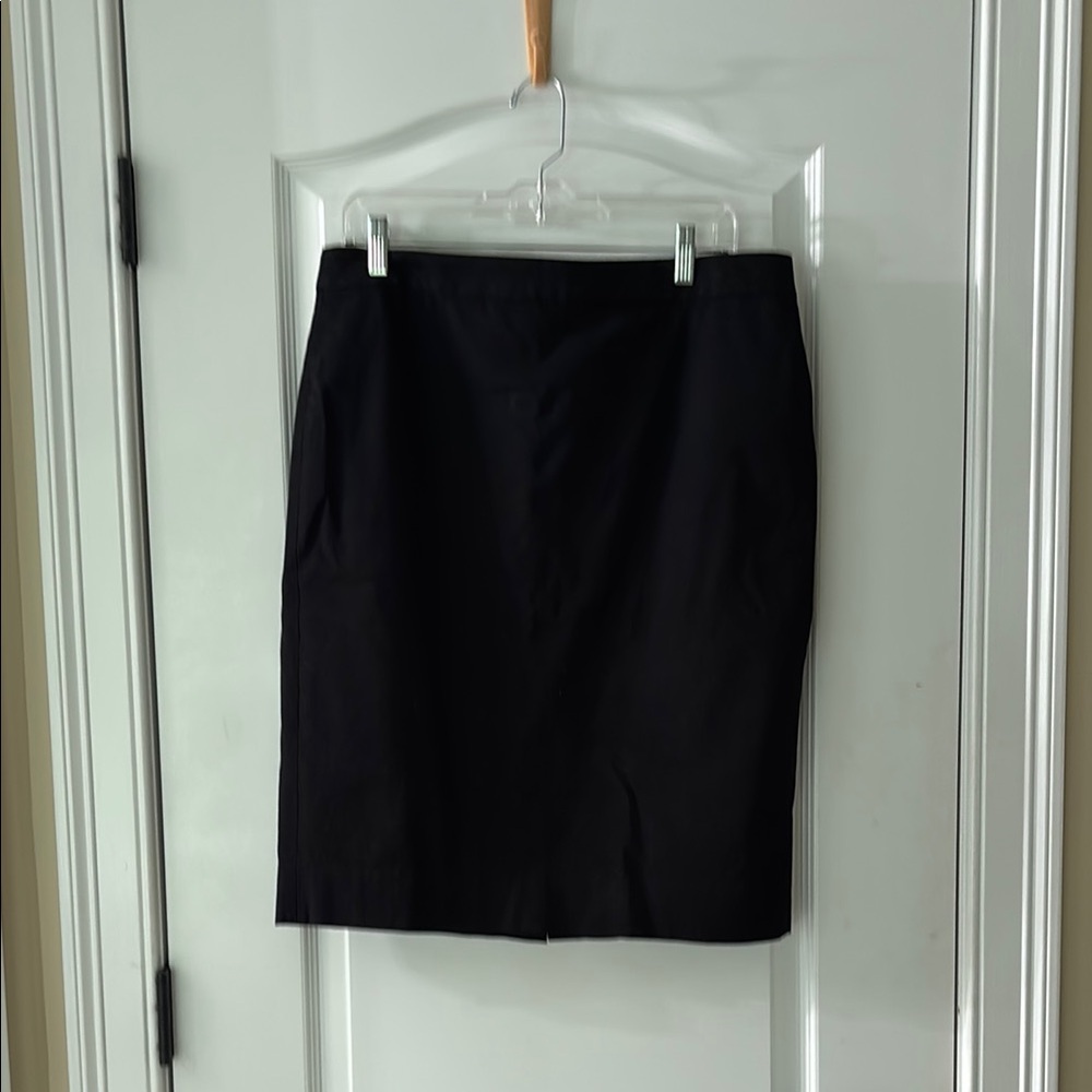 J. Crew Elegant Black Pencil Skirt